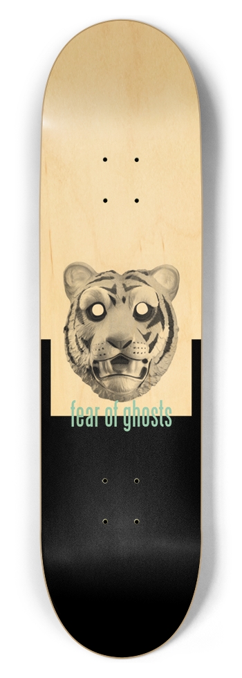 Halloween Mask Deck (Tiger) 8-1/2 Skateboard Deck