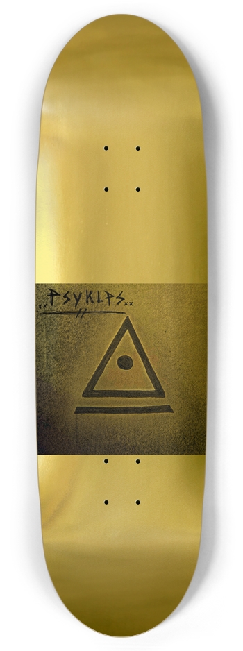 Psyklps symbol football shaped deck