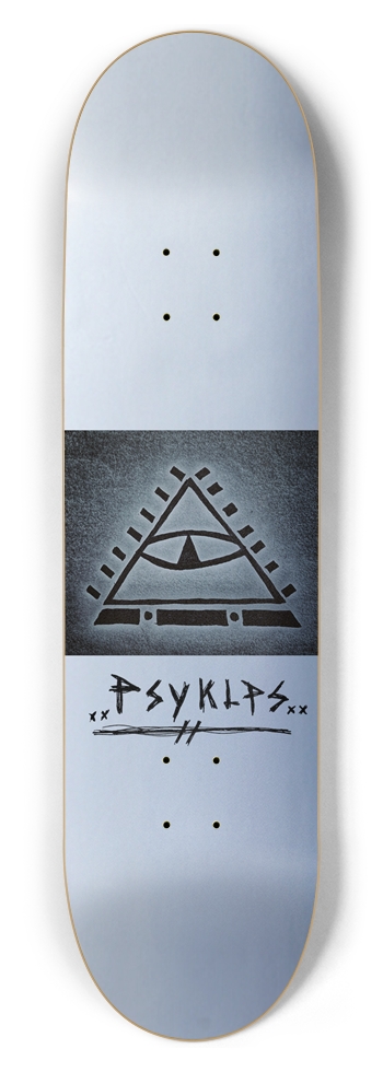Psyklps symbolism 8.5" 8-1/2 Skateboard Deck