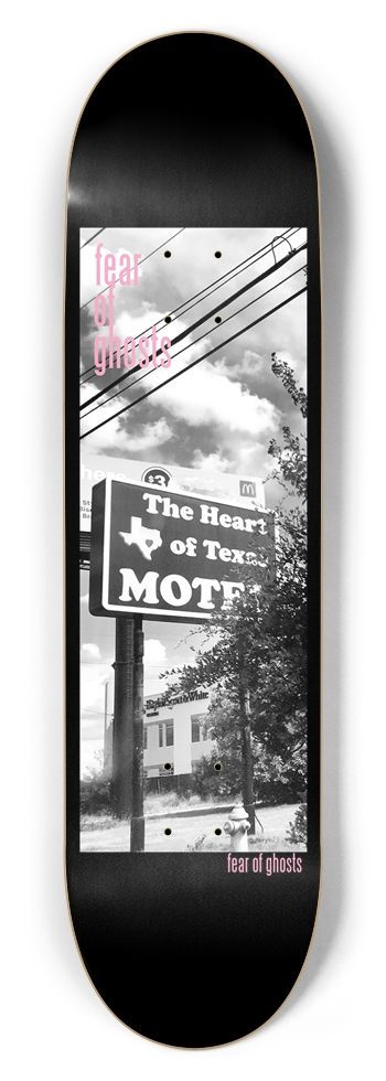 Heart of Tejas (Black) 8-1/2 Skateboard Deck