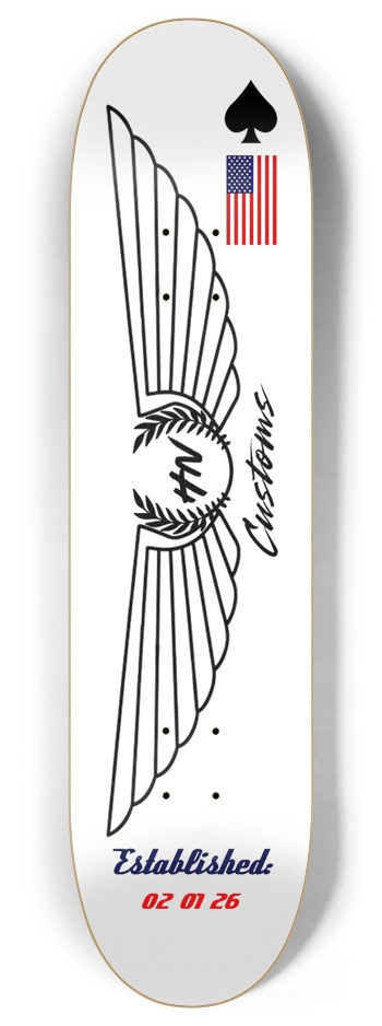 HNCUSTOMS: Opening Special 8 Inch Skateboard Deck