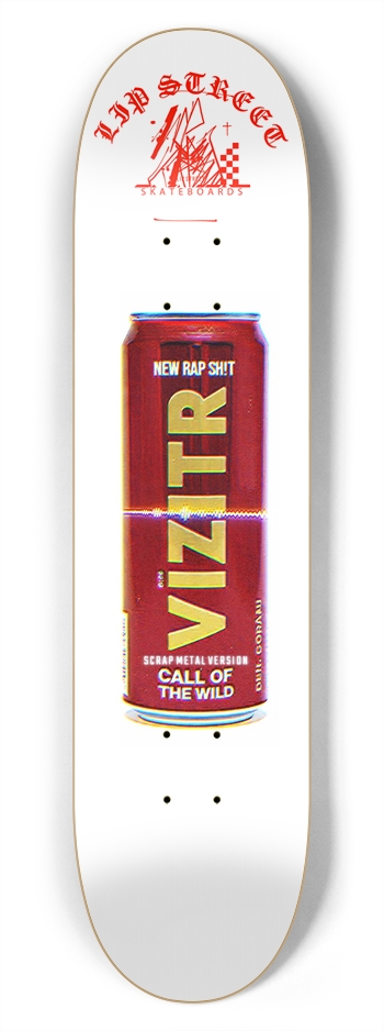 VIZITR© 'CALL OF THE WILD' SCRAP METAL VERSION 7-3/4 Skateboard Deck