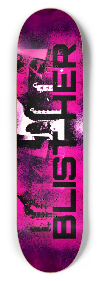 BH Pink Guitar 8-1/2 Skateboard Deck