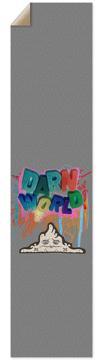 DARN GRIMPLE SHITZ WORLD longboard grip tape 10” Griptape for Longboards