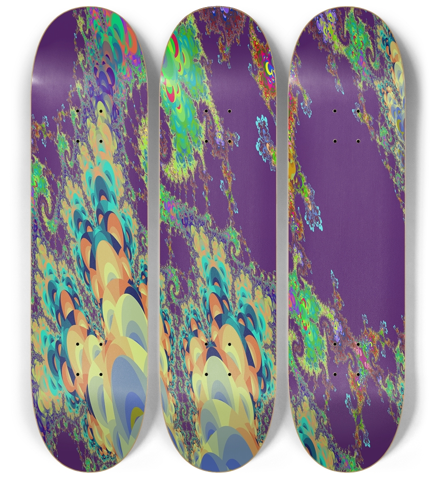 Fractal #1581 3 Deck Wall Series