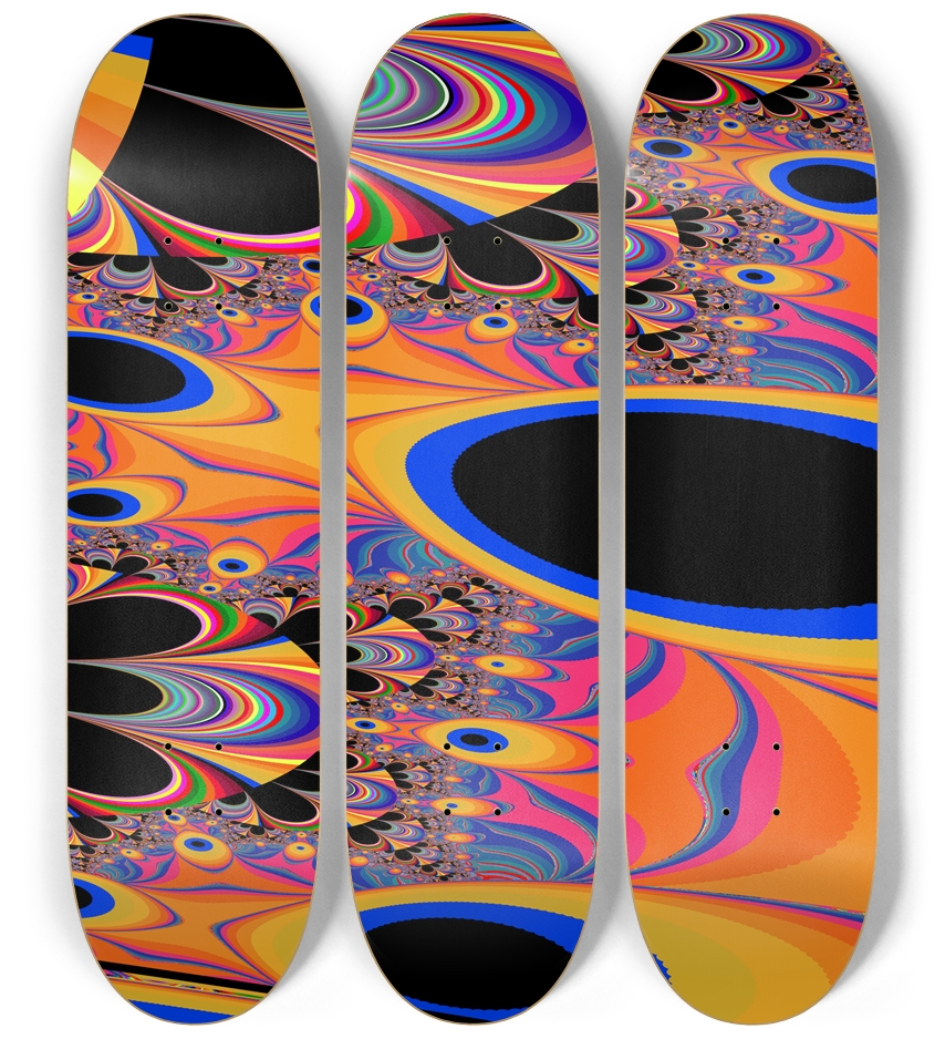 Fractal #1548 3 Deck Wall Series