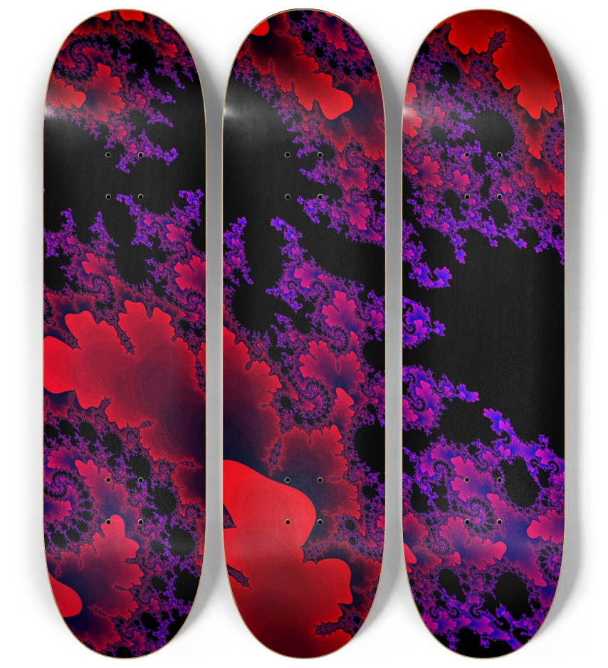 Fractal #1563 3 Deck Wall Series