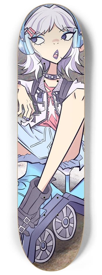 Blue Train 8-1/4 Skateboard Deck