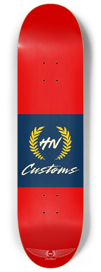 Basic Logo, Red 8-1/4 Skateboard Deck