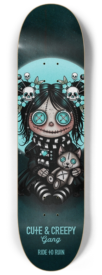 Cute & Creepy Gang | Ride to Ruin | Morvella 8-1/4 Skateboard Deck