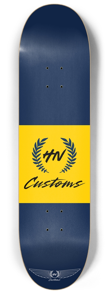 Basic Logo, Navy 8-1/4 Skateboard Deck