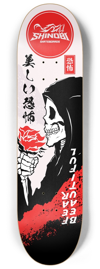 Beautiful Fear - 8.25 Inch 8-1/4 Skateboard Deck