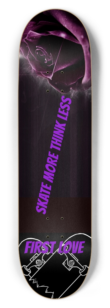 Skate more think less 8.5 8-1/2 Skateboard Deck