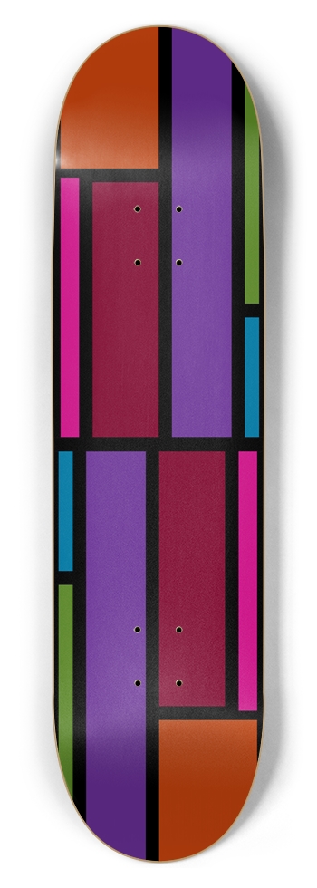 Rainbow Block 8-1/2 Skateboard Deck