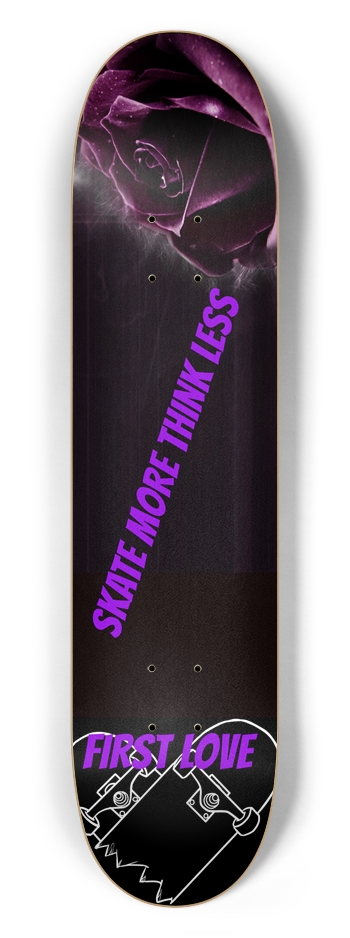 Skate more think less 7.5 7-1/2 Skateboard Deck