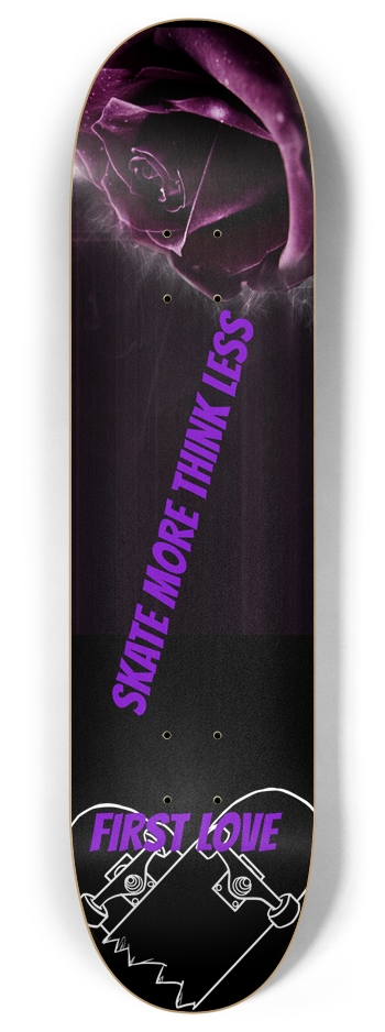 Skate more think less 8.0 8 Inch Skateboard Deck