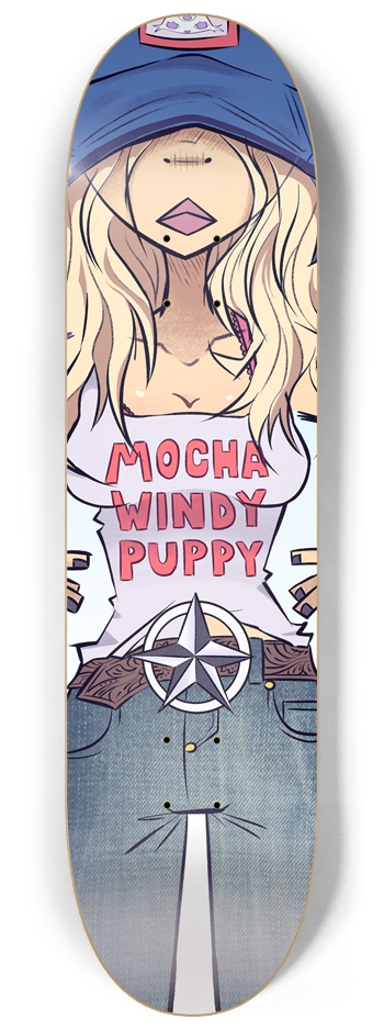 Mocha Windy Puppy 8-1/4 Skateboard Deck