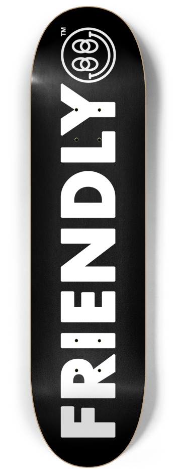 FRIENDLY™ #004 (Black) - 8.25
