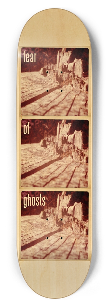 Stump City Skyline (Triptych) 8-3/4 Inch Skateboard