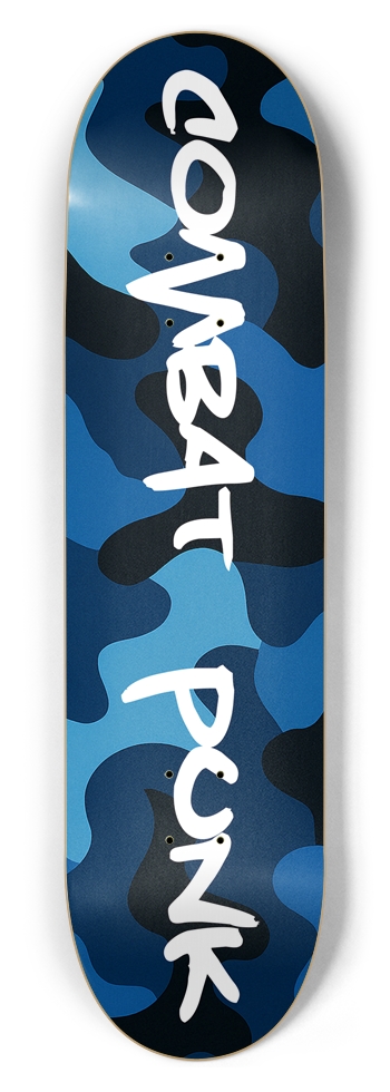 Blue Urban Camo 8-1/2 Skateboard Deck