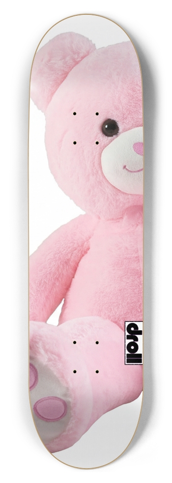 pink teddy bear 8-1/2 Skateboard Deck