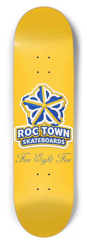 City ID Yellow 8-3/4 Inch Skateboard