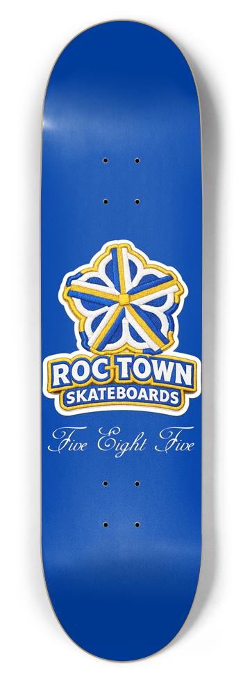 City ID Blue 8-1/2 Skateboard Deck