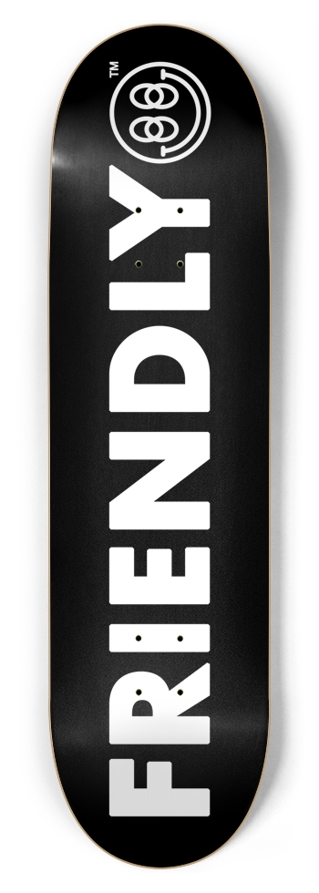 FRIENDLY™ #004 (Black) - 8.75