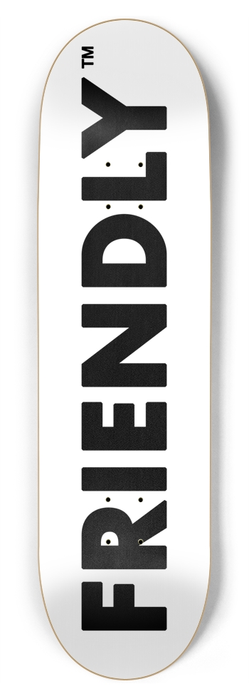 FRIENDLY™ #001 (White) - 8.75