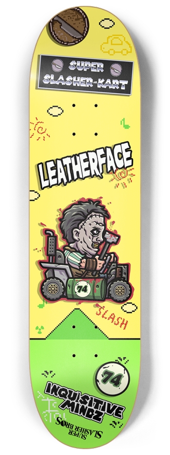 Super Slasher-Kart: Leatherface 8-1/4 Skateboard Deck