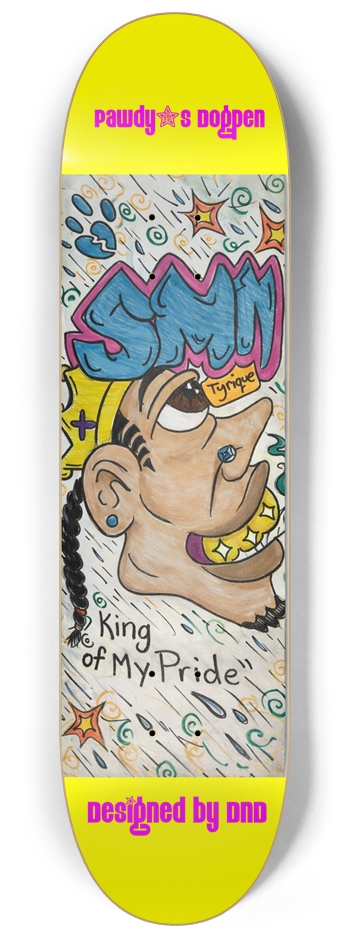 Pawdy Sketch Deck 8-1/4 Skateboard Deck