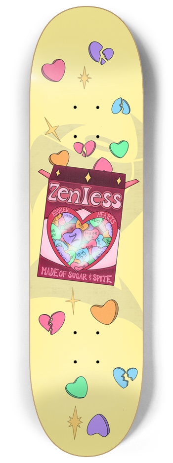 8.25 Sugar & Spite- Yellow 8-1/4 Skateboard Deck