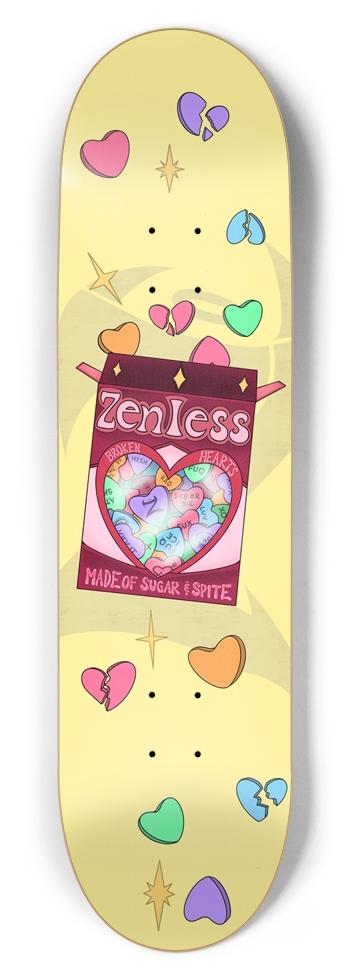 8.5ss-yellow 8-1/2 Skateboard Deck