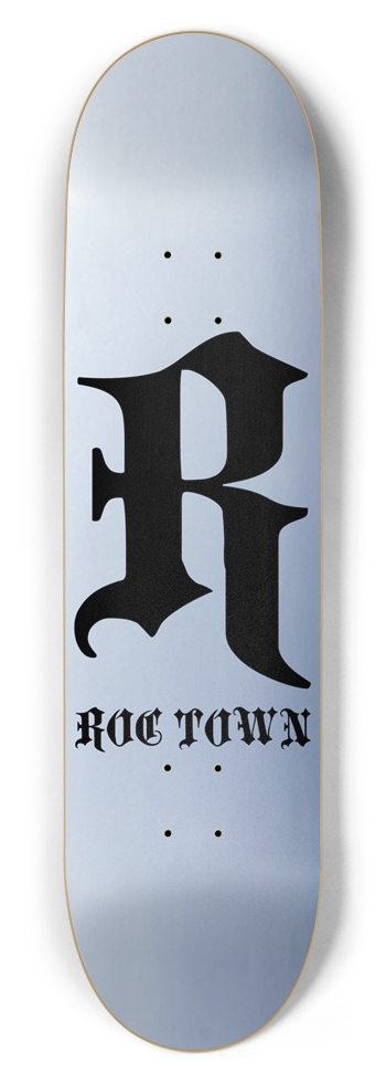 Black & Silver 8-1/2 Skateboard Deck
