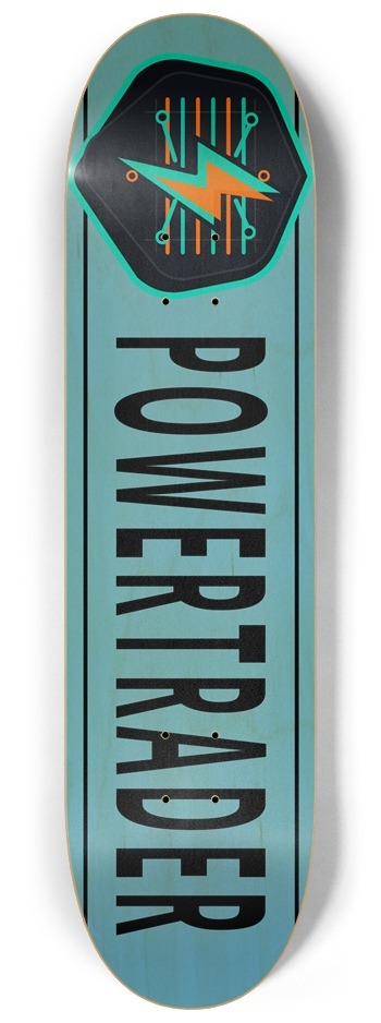 PT MainLine Blue Natural 8-1/4 Skateboard Deck