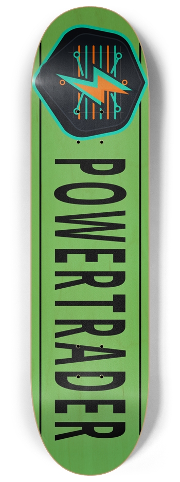 PT MainLine Green Natural 8-1/4 Skateboard Deck