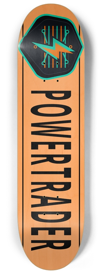 PT MainLine Orange Natural 8-1/4 Skateboard Deck