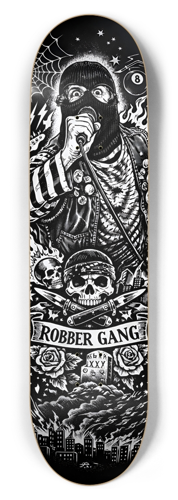 Robber Gang Custom Skateboard