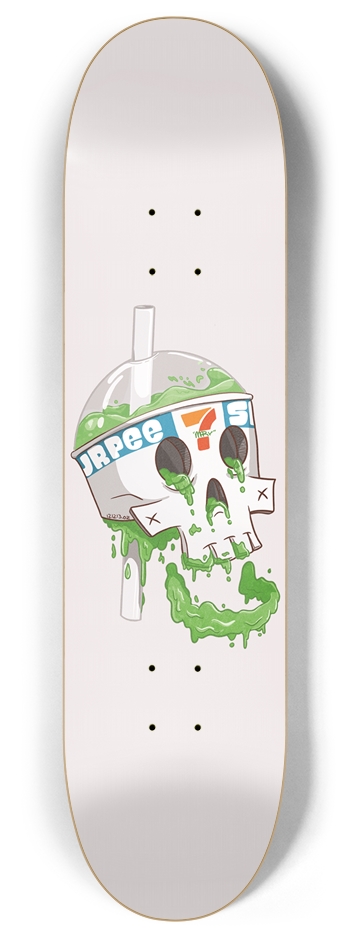 Skull Slurpee 8 Inch Skateboard Deck
