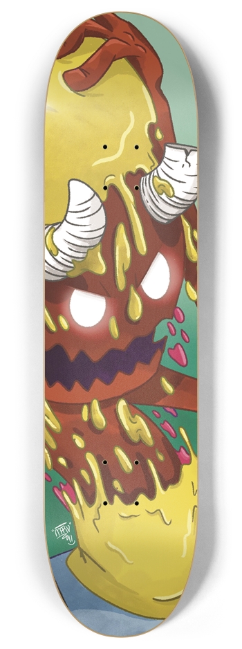 Ripping Red 8 Inch Skateboard Deck