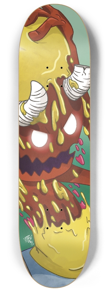 Ripping Red 8-1/4 Skateboard Deck