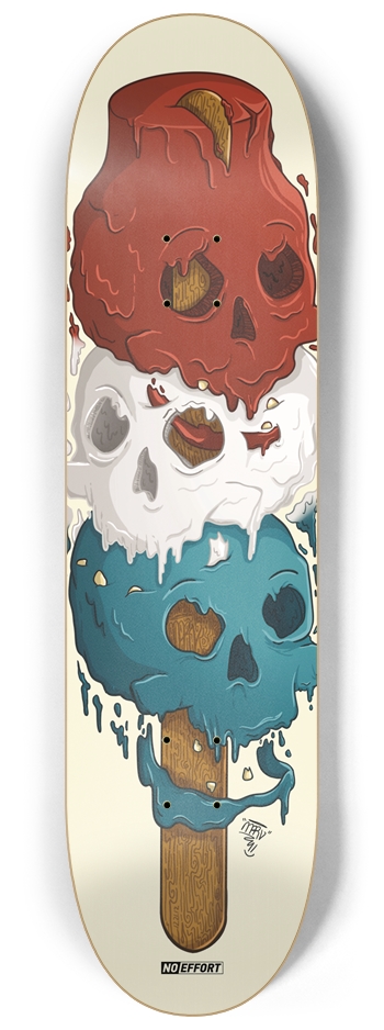Skull Popsicle 8-1/4 Skateboard Deck