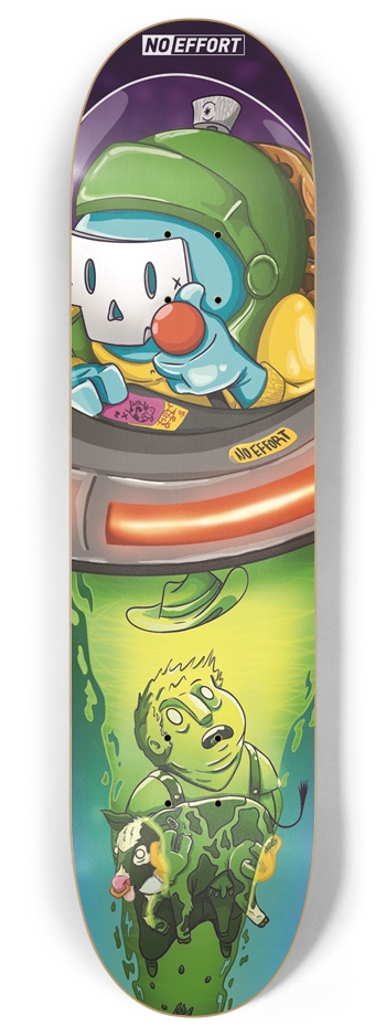 Space Cow 8 Inch Skateboard Deck