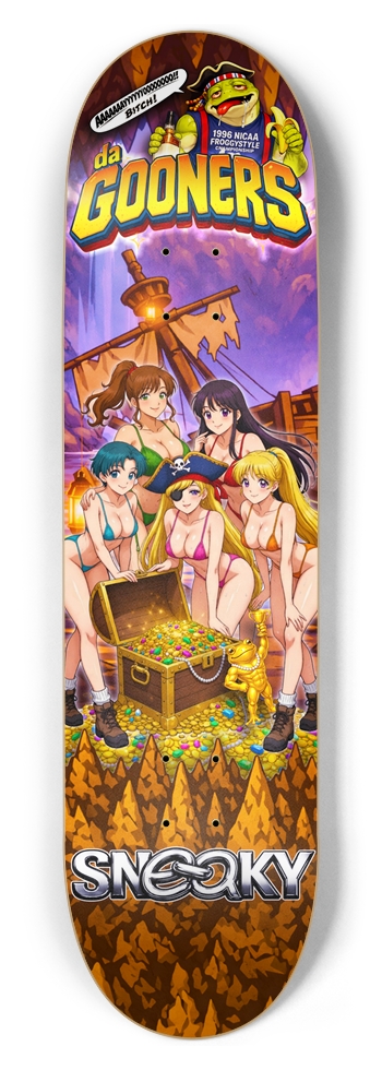 da Gooners 8.5 8-1/2 Skateboard Deck