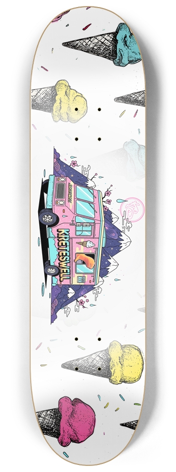 KS Ice cream deck 8-1/4 Skateboard Deck