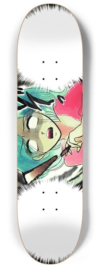 Manga Custom Skateboard Japanese Comic Wall Art