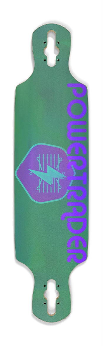 PT GreenDream Holo B-Board Drop Through Longboard