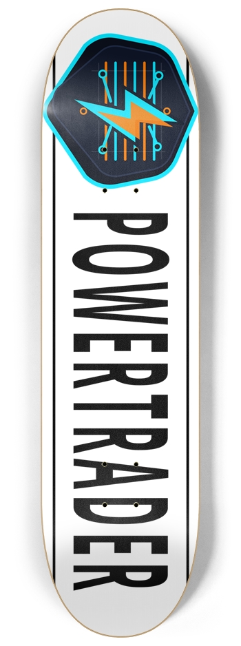 PT MainLine White 8-1/4 Skateboard Deck