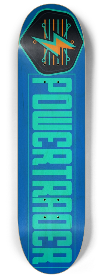 PT SuperBlue Natural 8-1/4 Skateboard Deck