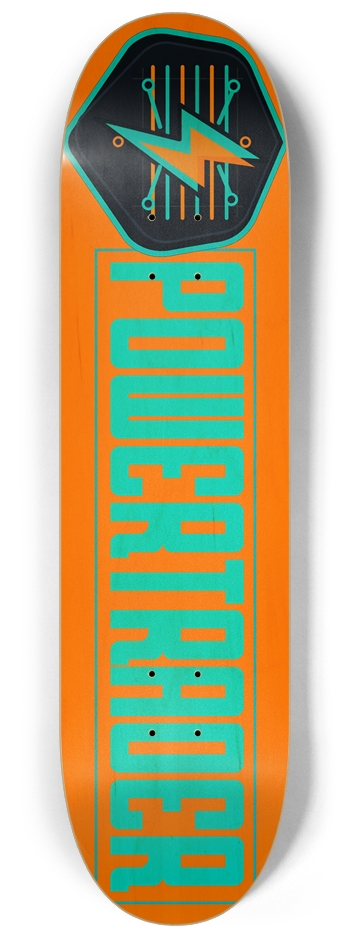 PT SuperOrange Natural 8-1/4 Skateboard Deck